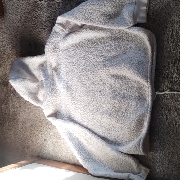 White Sherpa Hoodie Size 2XL - Picture 3 of 4